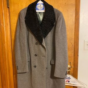 Men’s Taylor made wool trench coat.